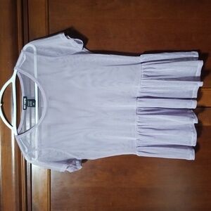 Hot Topic sheer lavender blouse size‎ small